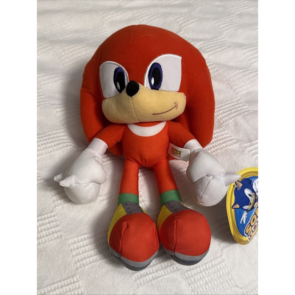 Sonic the Hedgehog Knuckles Plush Doll Stuffed Animal 11" Authentic Sega (Lexi)